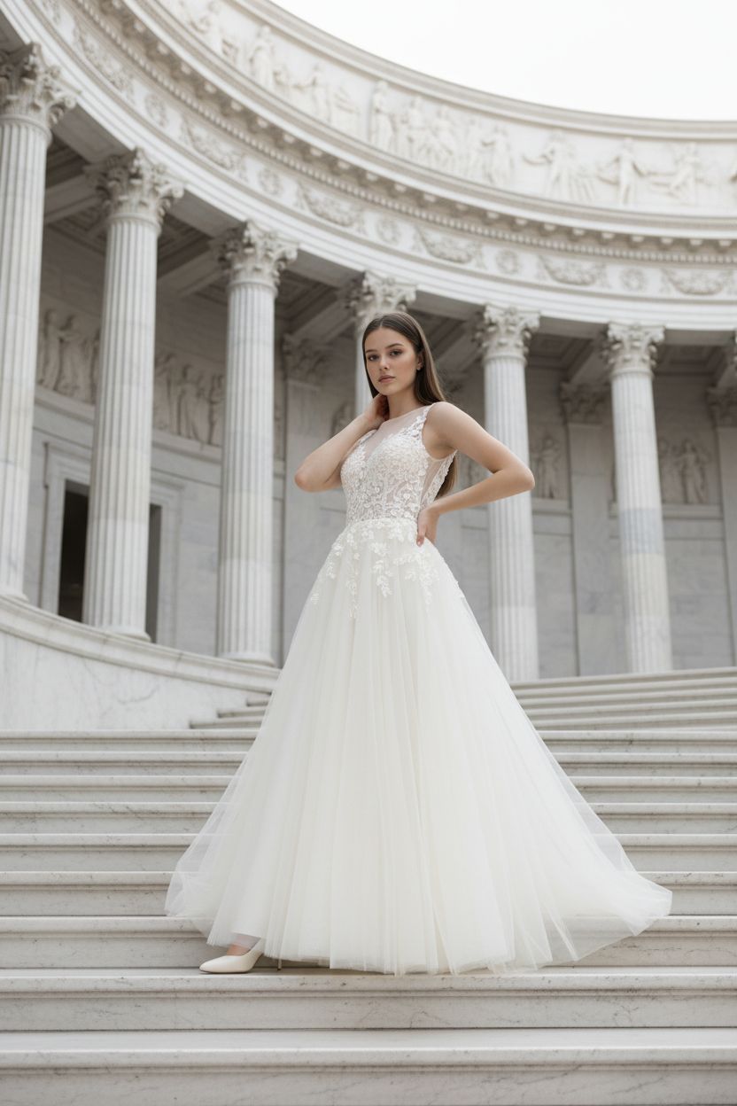 Braut im Brautkleid bei Fischer Fashion Cham